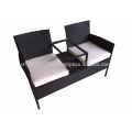 PE Poly mimbre Rattan muebles al aire libre / jardín - Love Seat